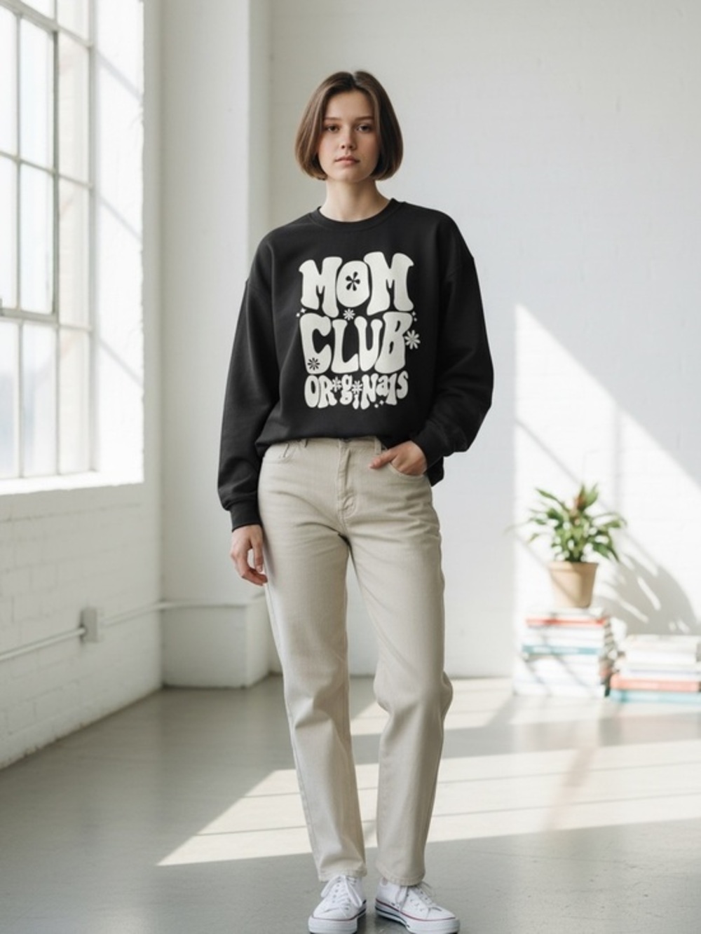 Sly Fox Threads Mom Club Originals Graphic Sweatshirt Size 2X